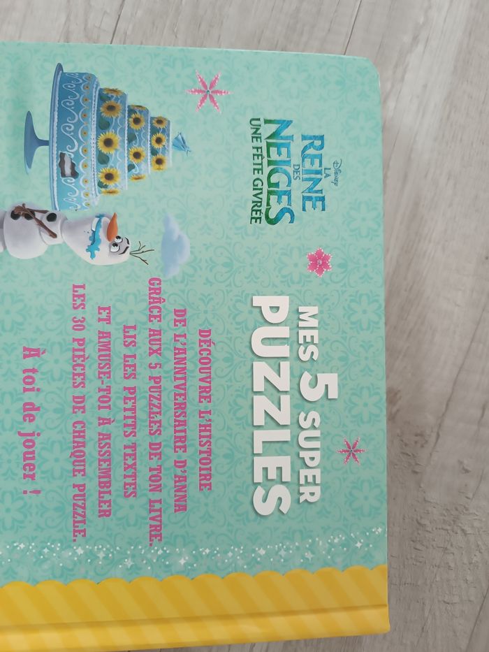 Livre puzzle la reine des neiges - photo numéro 3