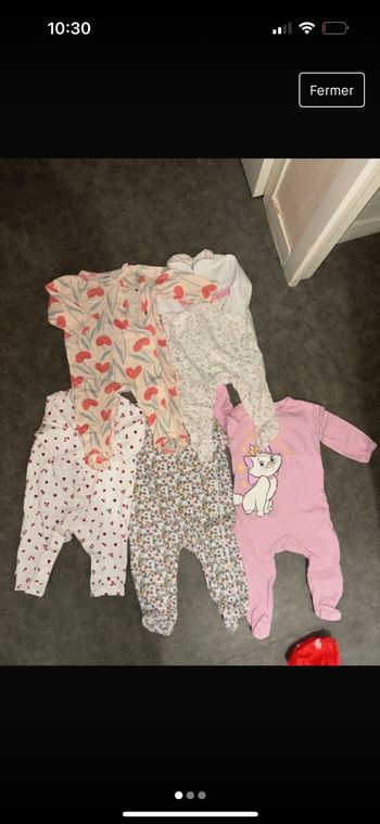 Lot pyjamas pijamas 6 mois