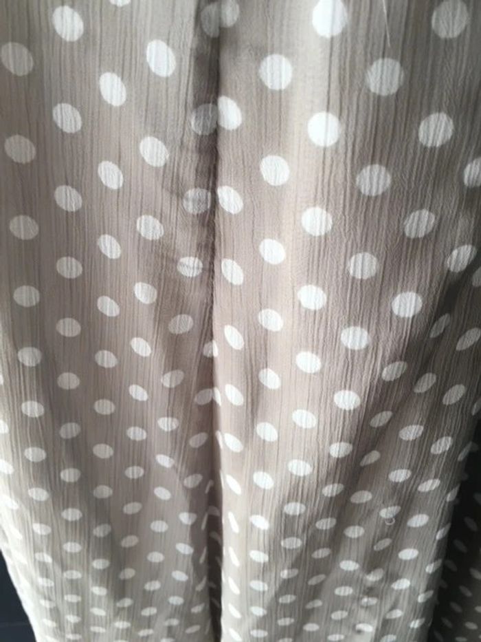 Robe Camaieu grise à pois blanc taille XS / S - photo numéro 8