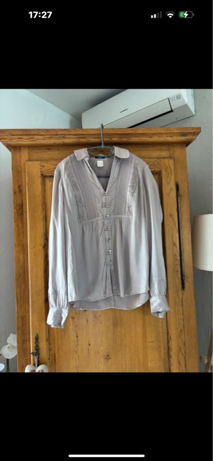 Chemise vintage en soie