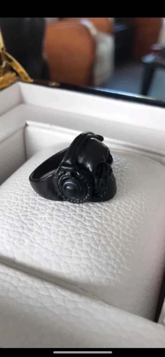 Bague noire, pour homme, taille 59 - photo numéro 14