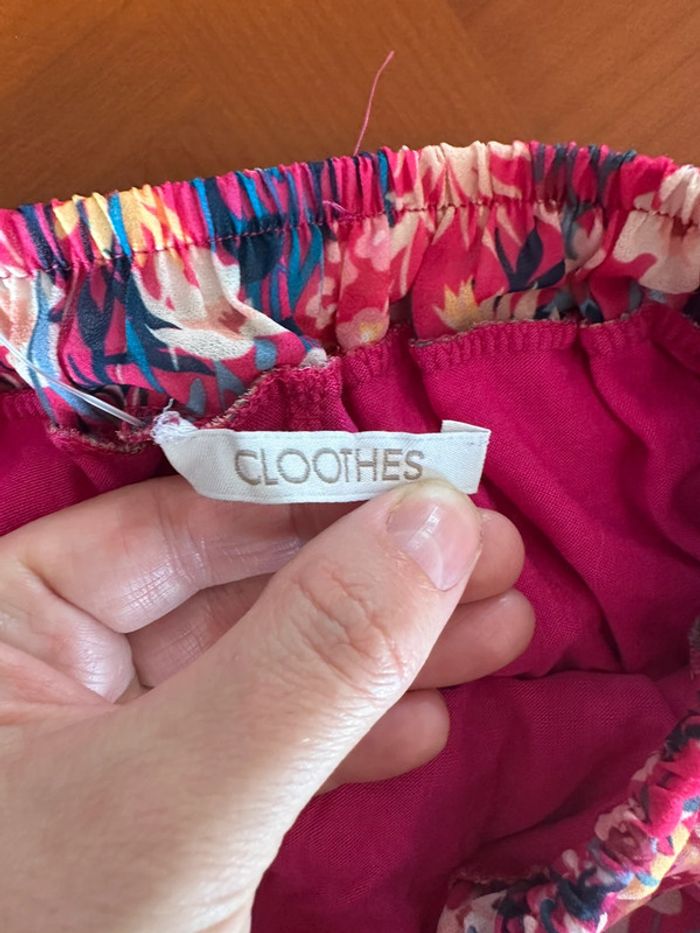 Jupe femme à fleurs, fluide, taille 36 S cloothes - photo numéro 3