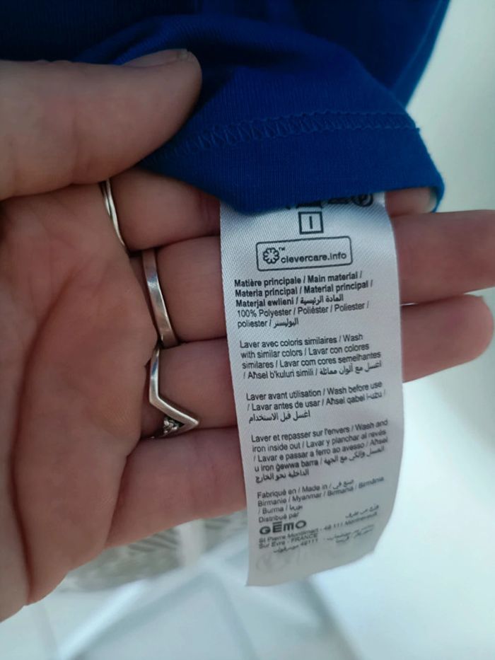 🌸 Débardeur Bleu taille L - photo numéro 4