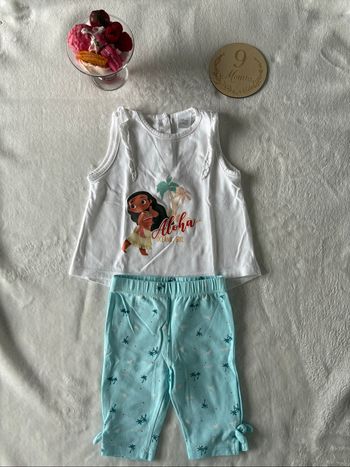 🌴 Ensemble bébé Disney Vaiana - 9 mois