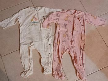 Lot de 2 pyjamas coton Kiabi  12 mois