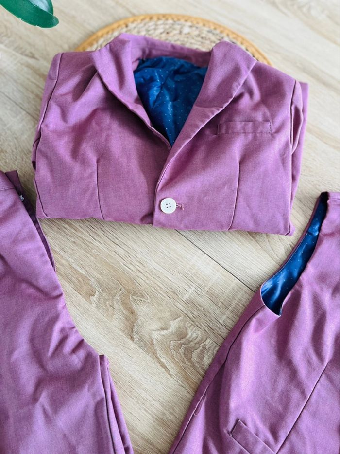 Ensemble 3 pièces veste pantalon veston et noeud - photo numéro 4