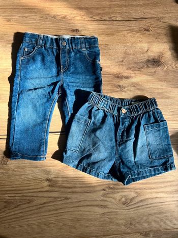 Lot jean et short