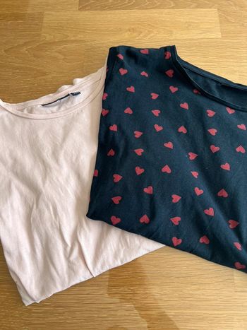 2 tshirt manches courtes taille L kiabi