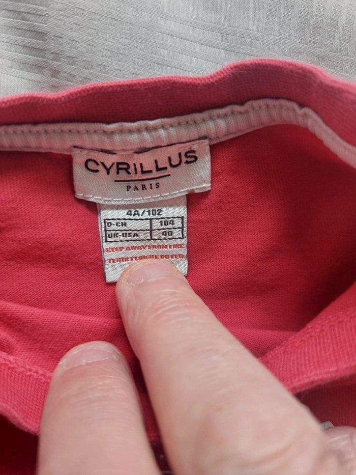 Tee shirt Cyrillus taille 4 ans (102 cm) - photo numéro 3