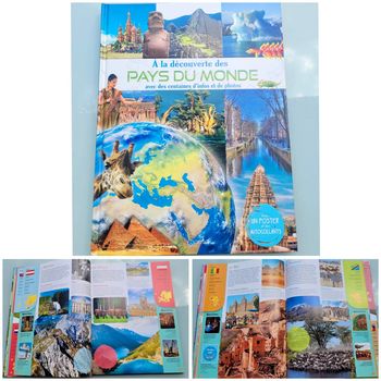 Livre grand format  À la découverte des Pays du monde avec des centaines d'infos et de photos