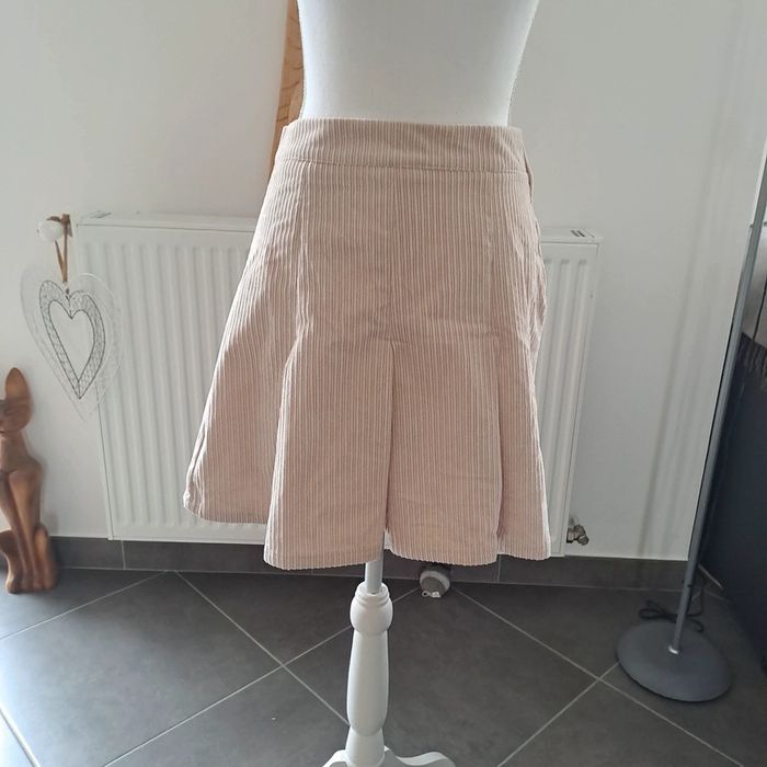Mini jupe beige