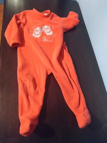 Grenouillère chaud pyjamas rose bébé tex baby 23 mois