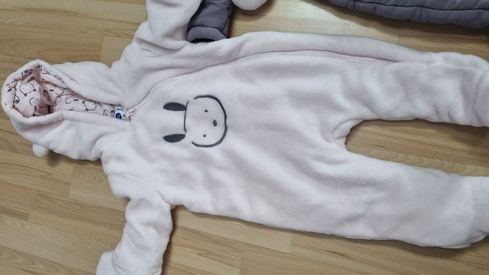 Vêtements bébé fille combipilote grenouillère - photo numéro 3