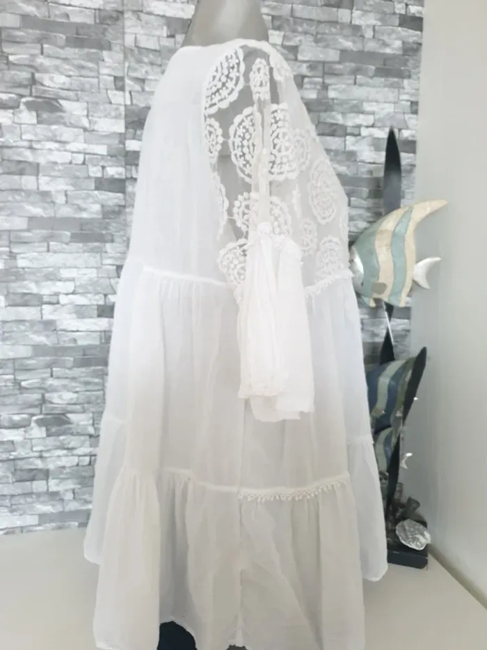 Blouse blanche Taille Unique - photo numéro 2