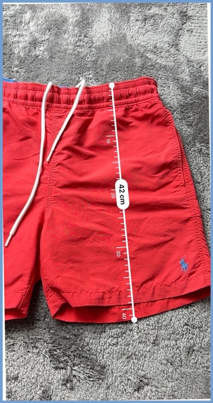 Short de bain Ralph Lauren rouge – Taille XS - photo numéro 4