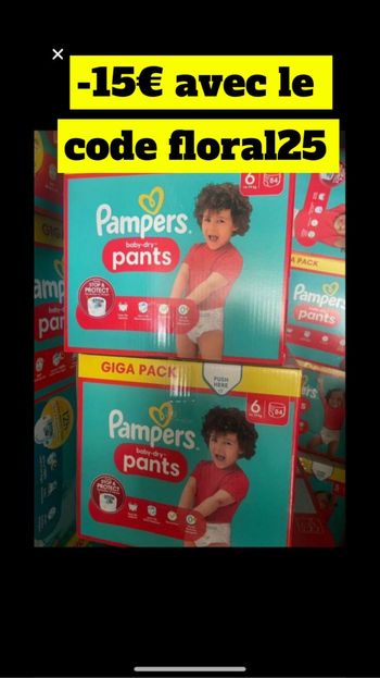 Deux Giga pack de couches culottes taille 6