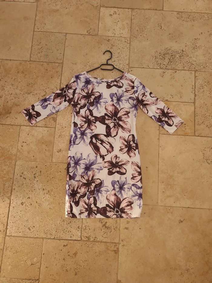 Robe droite fleurie