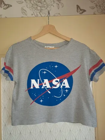 T-shirt femme Jennyfer XS gris tbe