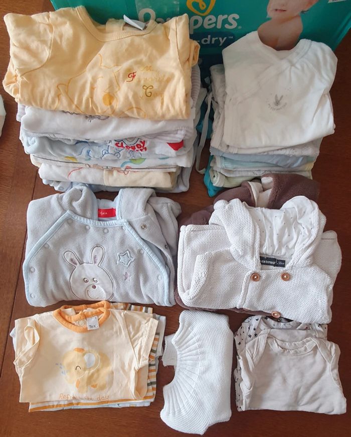 Gros Lot de vêtements naissance bébé - photo numéro 2