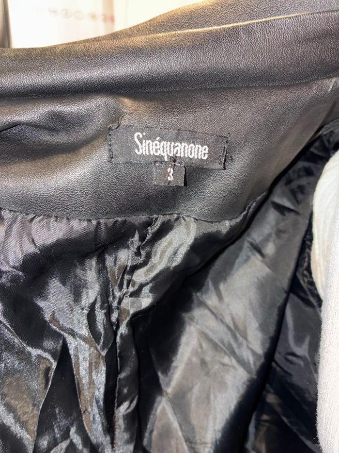 Manteau Long Noir Sinéquanone - Style Trench Coat Élégant ! - photo numéro 6