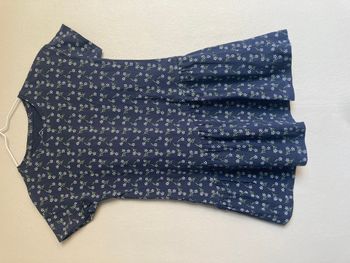 Robe été fille Tex – Bleu marine à fleurs – 7/8 ans