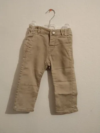 jean marron clair Ikks taille ajustable garcon 18 mois