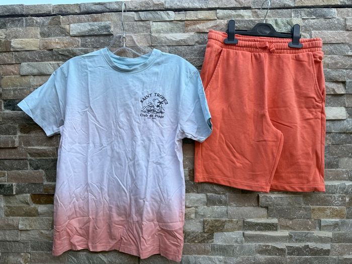 Ensemble été garçon 152cm t-shirt short 2 pièces - photo numéro 5
