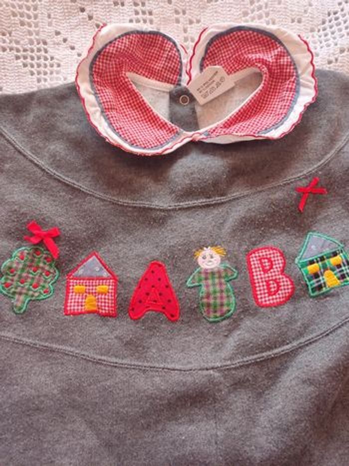 Combinaison bébé 12 mois gris - photo numéro 3