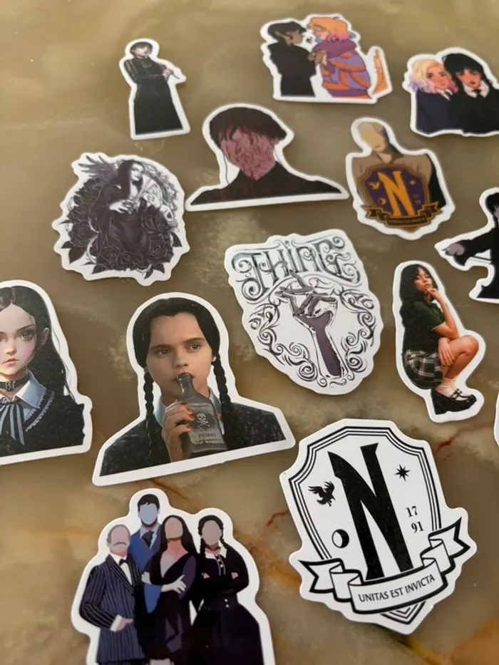 Stickers mercredi addams 15 pièces - photo numéro 2