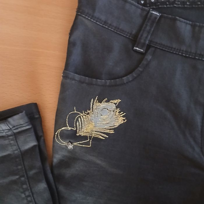 Pantalon skinny en imitation  vinyl fille - photo numéro 2