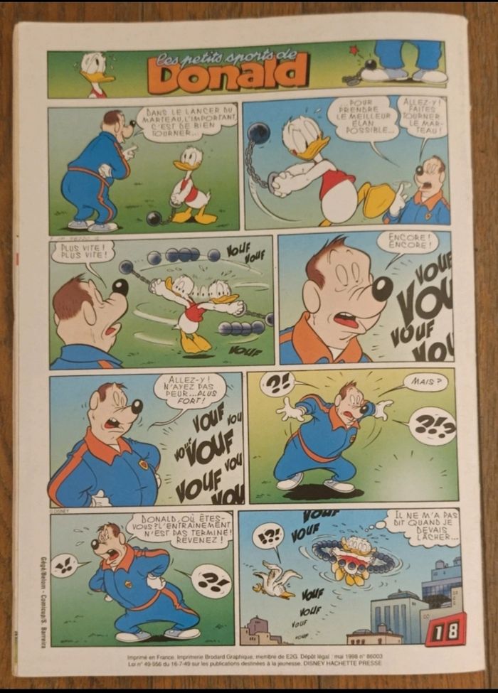 Ancien journal de mickey avec cadeau poster géant équipe de France N°2396 de 1998 vintage - photo numéro 8