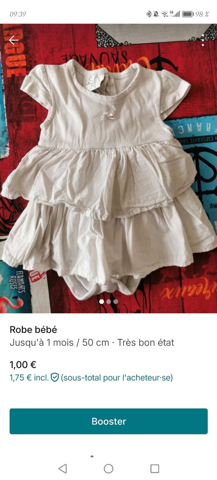 Lot vêtements bébé fille - photo numéro 5