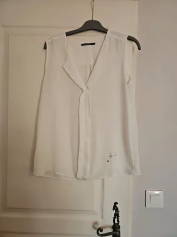 Haut blanc fluide lmv
