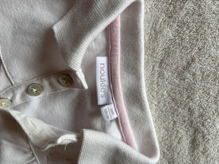Polo manche courte blanc noukies - photo numéro 3