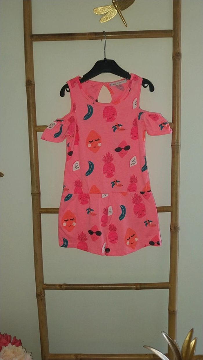 Combishort epaules dénudées imprimé by Gemo Taille 8 ans