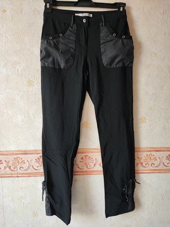 Pantalon noir et gris