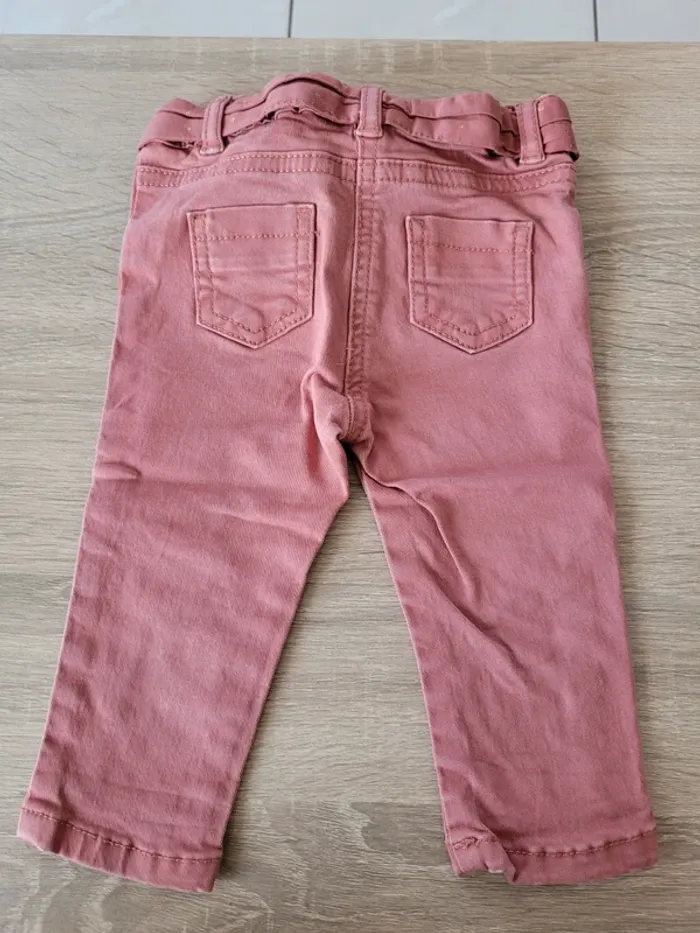 Lot de 2 pantalons fille en 9 mois - photo numéro 3