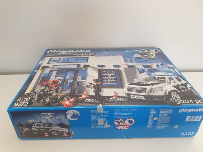 Caserne de police playmobil avec hélicoptère - photo numéro 3