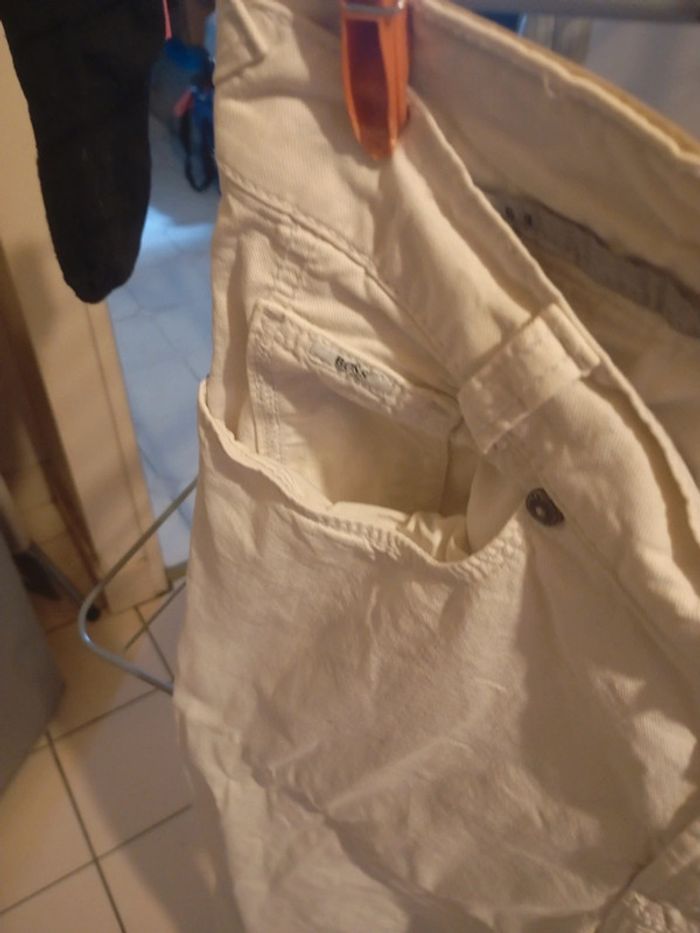 Jean blanc boss slim fit - photo numéro 3