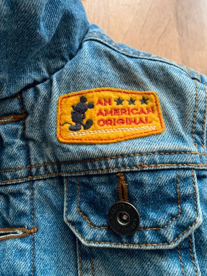 Veste en jeans Mickey polaire - photo numéro 3