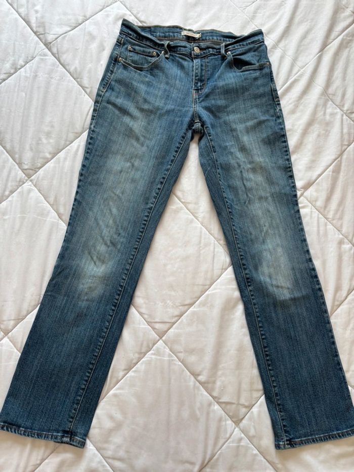 Jean Levi’s 505 straight bleu délavé taille basse taille L/40 L32 y2k vintage 00s - photo numéro 2