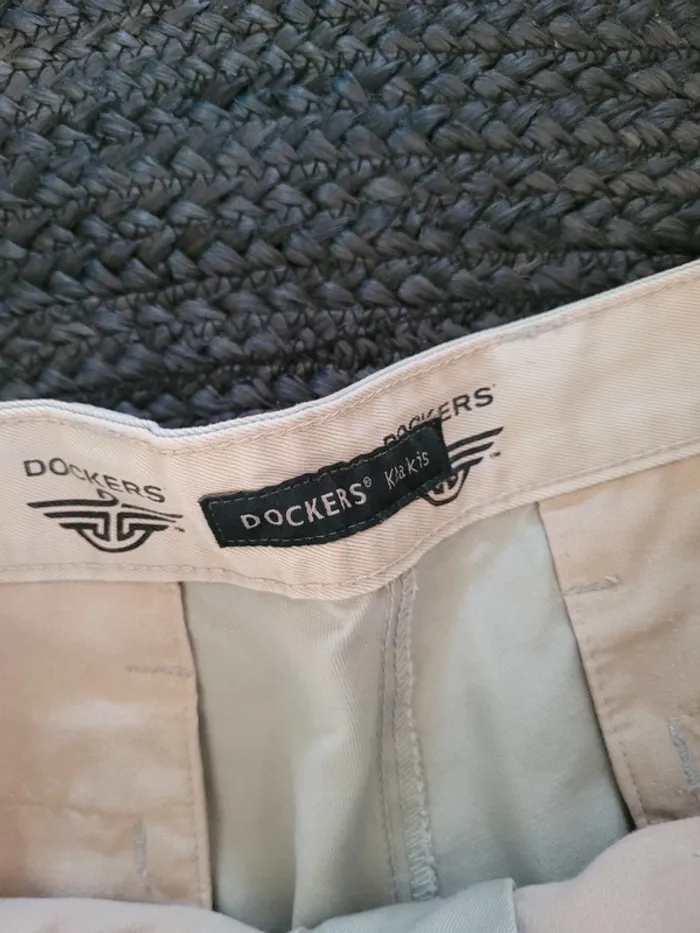 Chino Dockers Khakis Crème - W34 - L32 - photo numéro 4