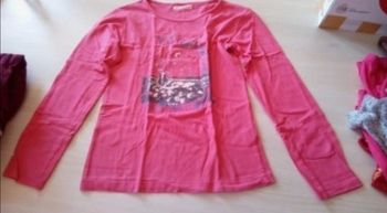 T-shirt manches longues rose 12 ans