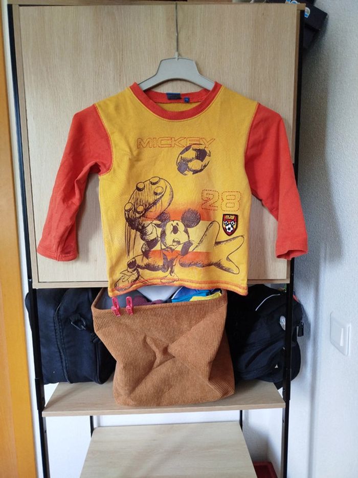 Tee shirt manches longues mickey