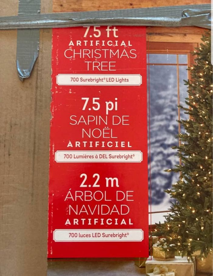 Sapin artificiel Aspen pré-illuminé de 2,3 m (7,5 pi) avec 700 lumières DEL SureBright à effets - photo numéro 5