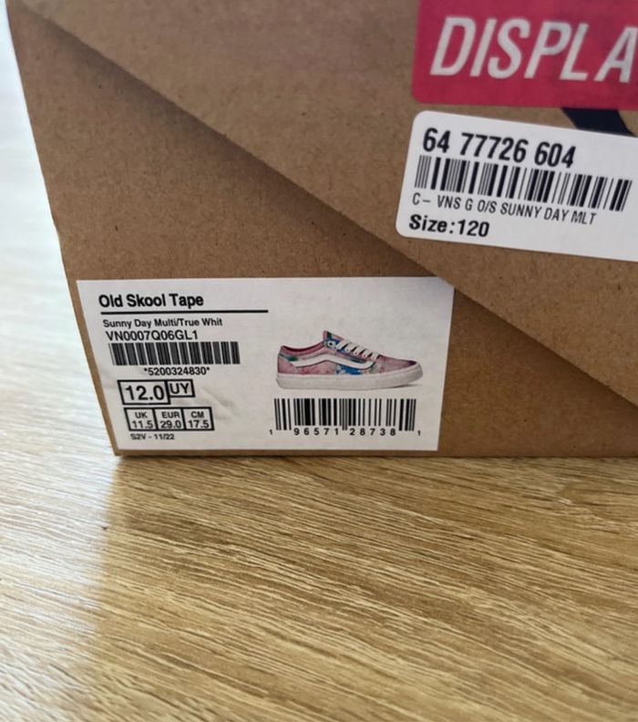 Baskets Vans Old Skool Tape - Rose - photo numéro 3
