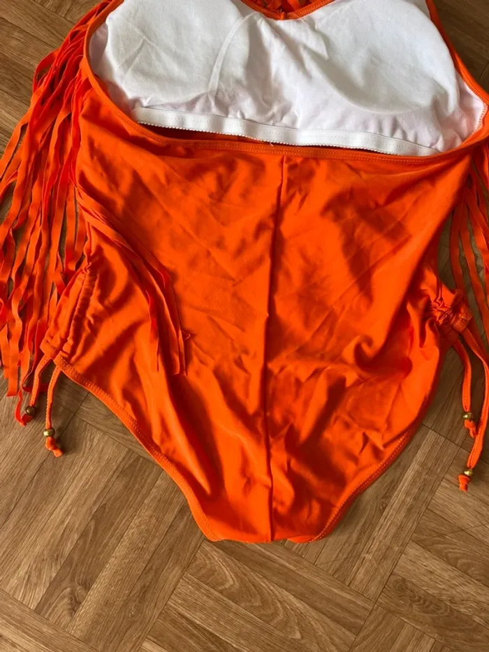 Maillot de bain une pièce orange vintage - photo numéro 6