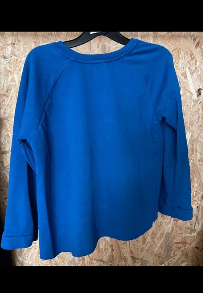 Pull court bleu oversize - photo numéro 2