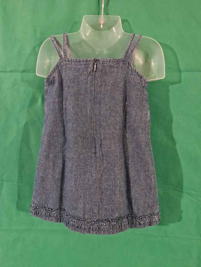 Robe en jean à bretelles 6 mois (67 cm) In Extenso - photo numéro 2