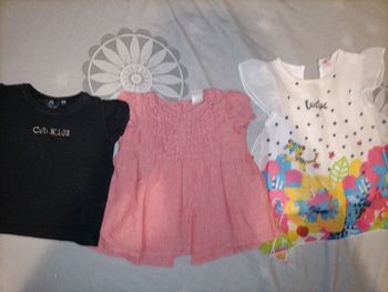 Lot de 3 t-shirts manche courte pour fille